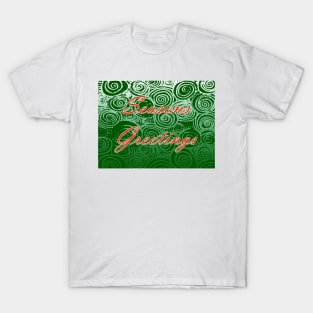 Seasons Greetings Swirls T-Shirt